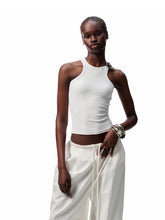 Basic Solid-Color Embroidered Slim-Fit?Vest